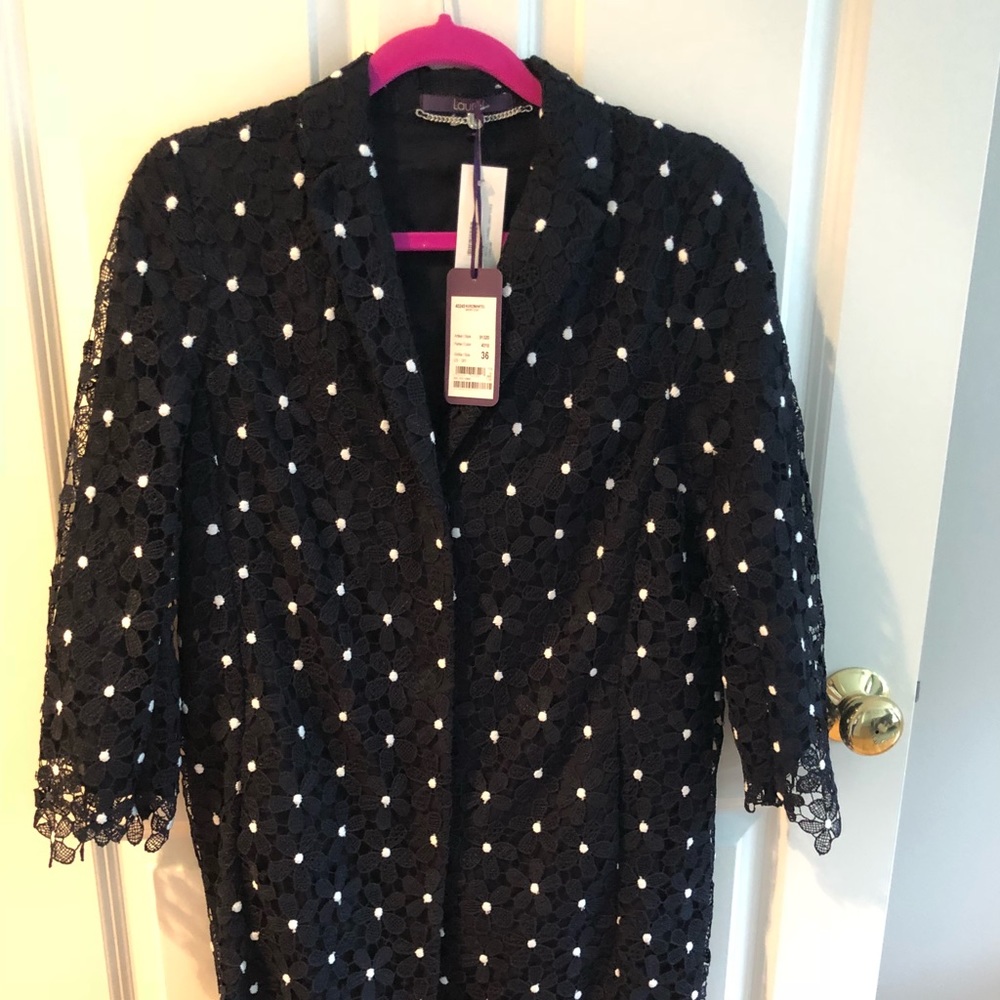 NWT Laurel lace topper coat